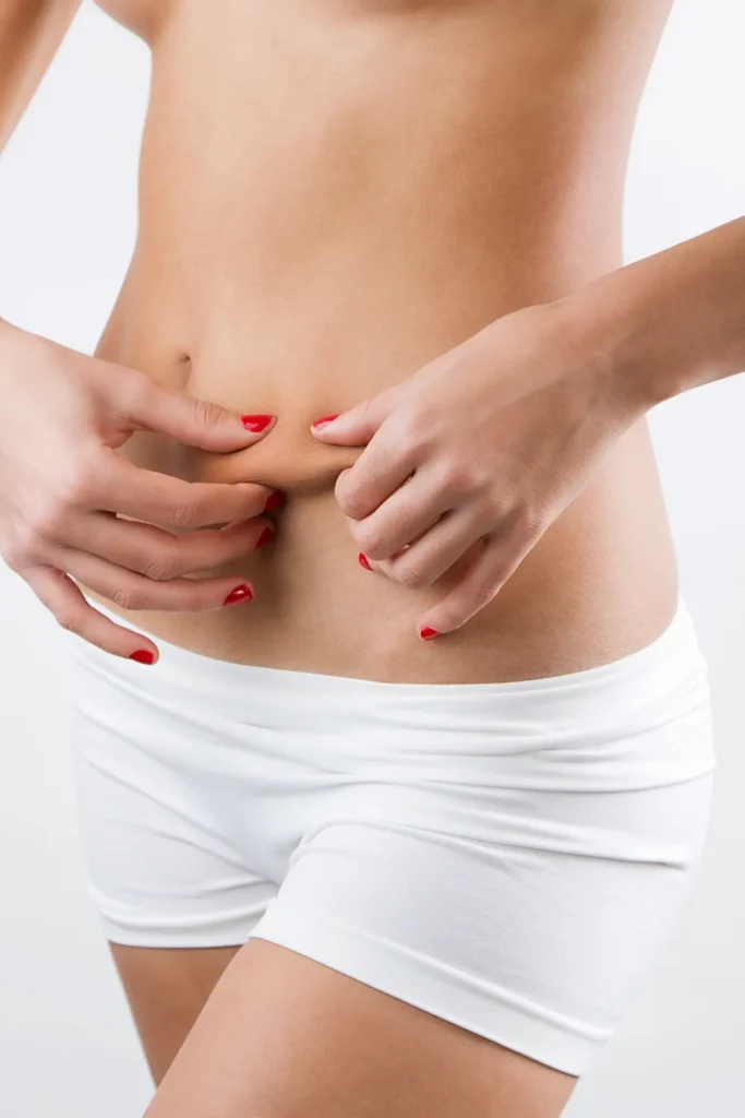 lady's stomach