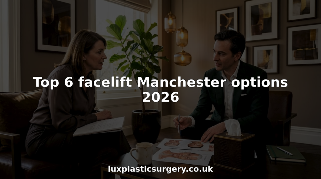 Facelift consultation in Manchester clinic office